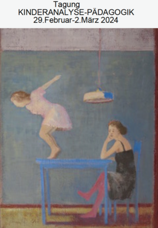 Cover indem ein gemaltes Kind vom Tisch springt während die Mutter zuschaut.